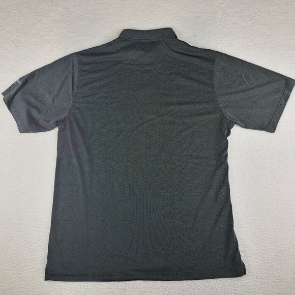 Donald Ross Polo Shirt Mens Large Black White Dot Performance Brookside Golf - Picture 9 of 11